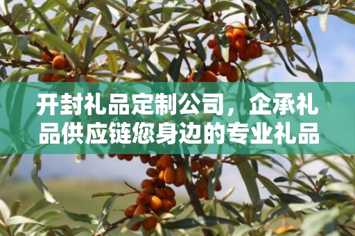 开封礼品定制公司，企承礼品供应链您身边的专业礼品定制公司